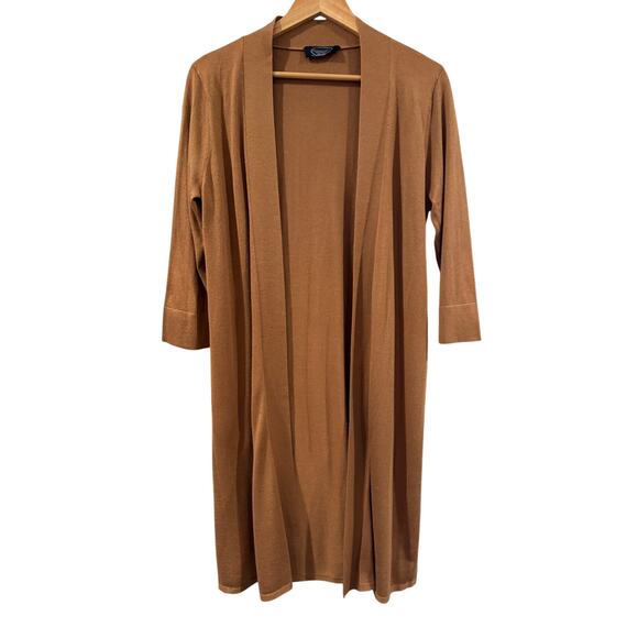 Magaschoni Jackets & Blazers - Magaschoni Open Front Long Cardigan Duster  Small